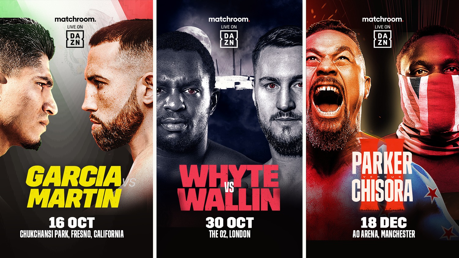 DAZN and Matchroom announce more global additions to growing fall fight schedule