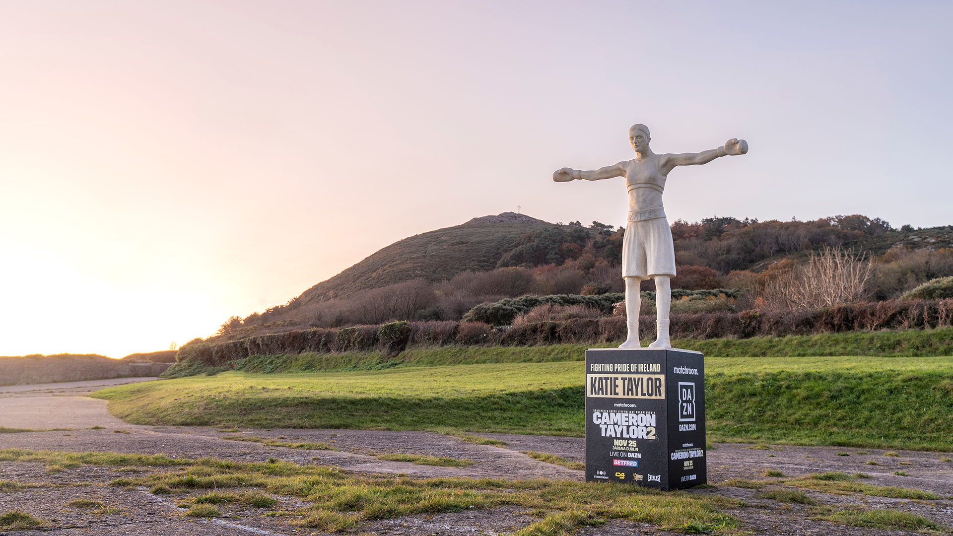 Katie the Redeemer - statue erected on Bray head in tribute to