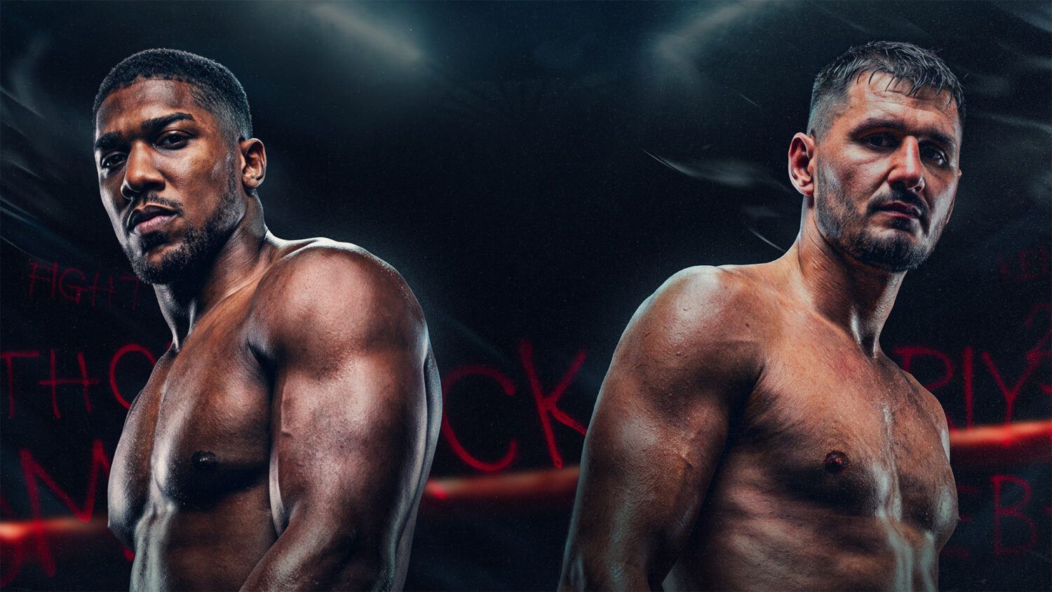 Official Anthony Joshua vs Kristian Prenga Jeddah event artwork